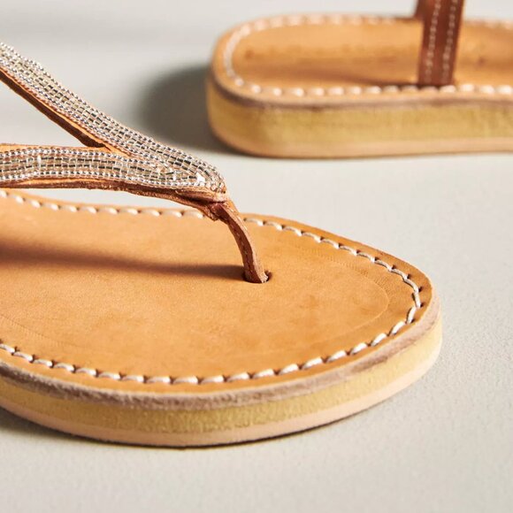 Unworn Beaded Anthropologie Sandles - Picture 2 of 4